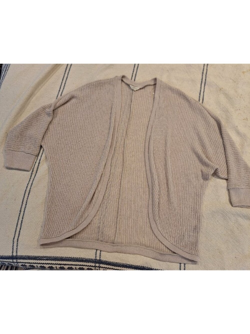 Aeropostale Beige Raglan Sleeve Open Cardigan Size M
